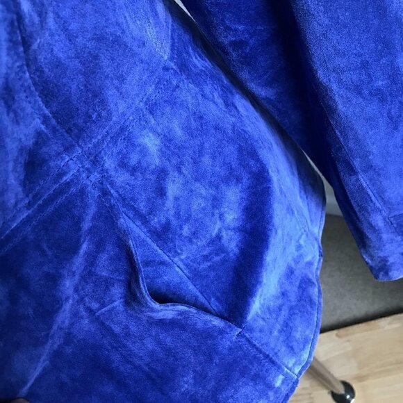 Bernardo for Nordstrom Purple Suede Jacket Size M - Picture 5 of 11